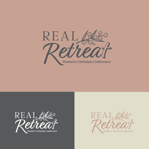 Retreat logo with the title 'Logo for a Women's Christian Conference in Australia'
