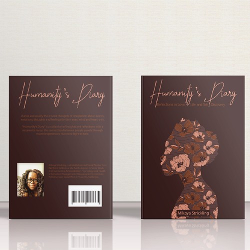 Pattern book cover with the title 'Humanity's Diary Book Cover Contest'