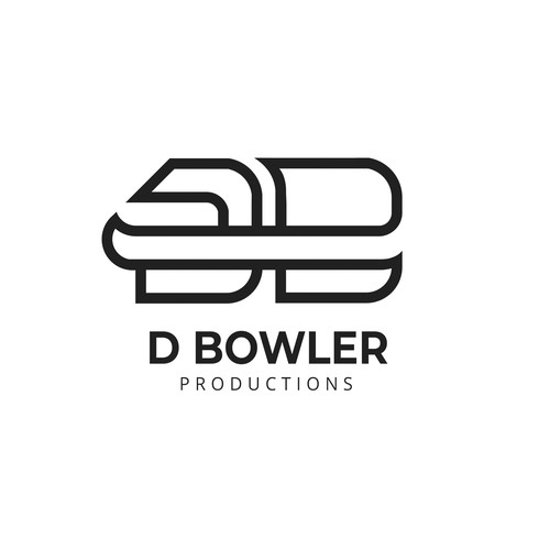 Db标志，标题为“D Bowler Productions的Monogram logo”