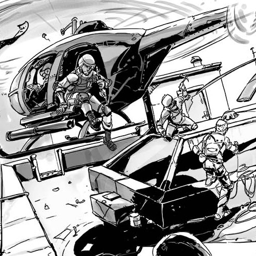 Page design with the title 'Zombies In The Mall'