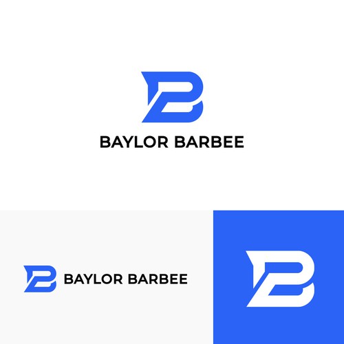 Cloud symbol logo with the title 'B2 Logo Mark Custom Design'