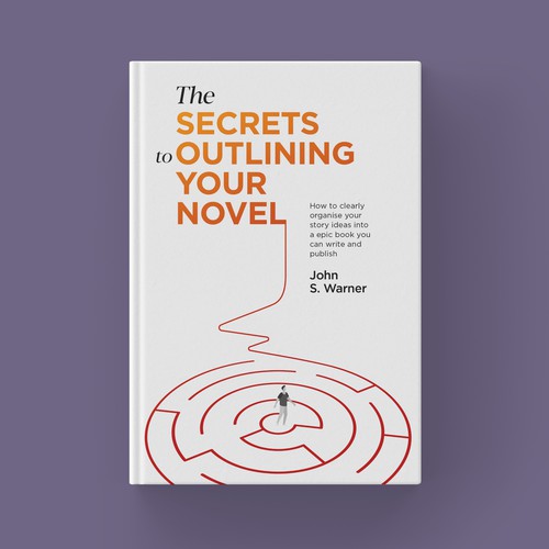 Maze design with the title 'Book for aspiring writers'