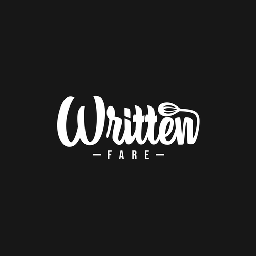 Black and white brand with the title 'Written Fare'