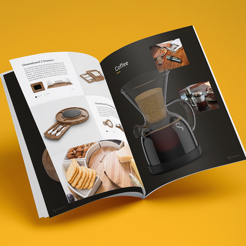 Catalogue design with the title 'Booklet Design'