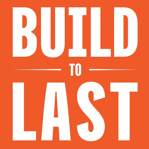 Marketing book cover with the title 'Build to Last '