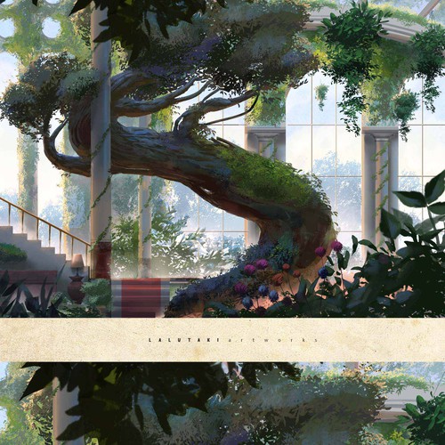 Background artwork with the title 'TREE in HOUSE'