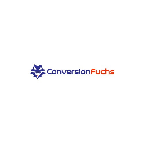 Fox logo with the title 'Logo Design for ConversionFuchs'