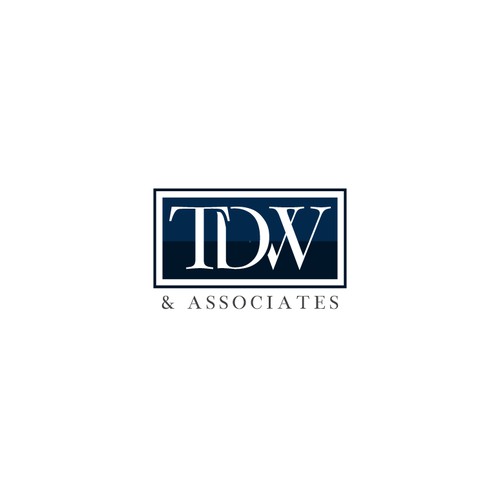 Dark blue design with the title 'TDW & Associates'