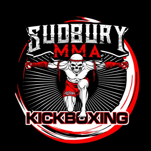 Muay thai logo with the title 'Sudbury MMA - Kickboxing'