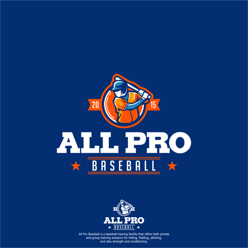 Baseball logo with the title 'All Pro Baseball'