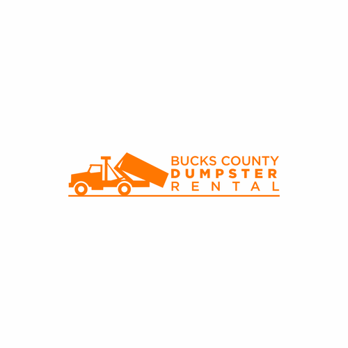 District logo with the title 'Bucks county Dumpster Rental'