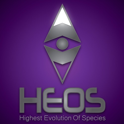 Button logo with the title 'TheHEOS - HighestEvolutionOfSpecies'