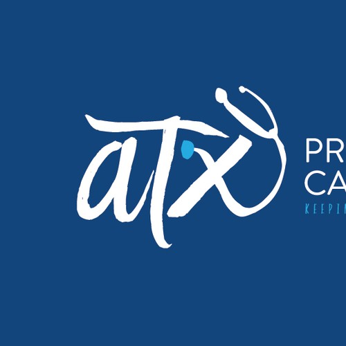 Symbolic design with the title 'Warm Logo for ATX Primary Care'