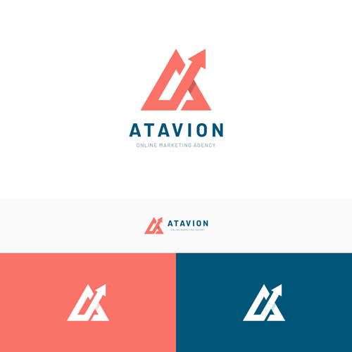 Online marketing design with the title 'Logo for Atavion'