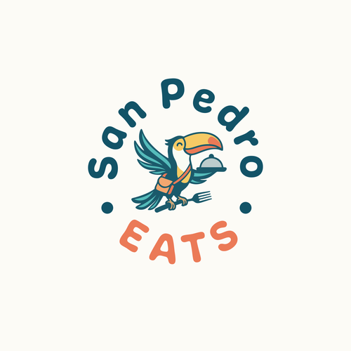 Restaurant design with the title 'San Pedro Eats'