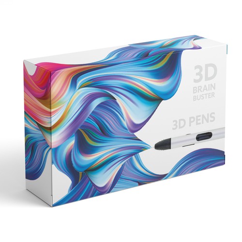 Art packaging with the title '3d pen'