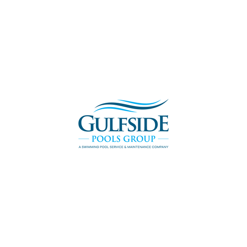Water brand with the title 'Gulfside Pools Group'