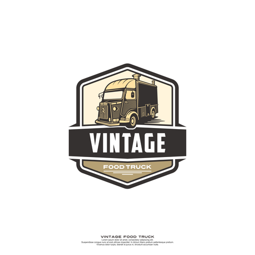 Truck brand with the title 'Design a logo for vintage foodtruck'