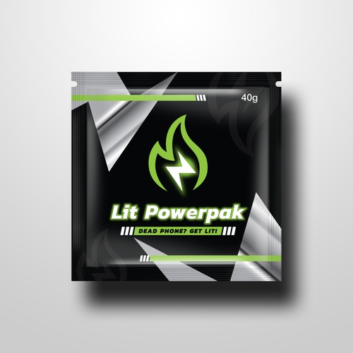 Emergency design with the title 'Litpowerpak'