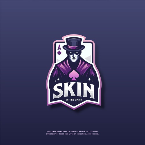 Playing card design with the title 'Game Logo for sale'