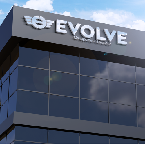 Evolve logo with the title 'Evolve Management Solutions Logo'