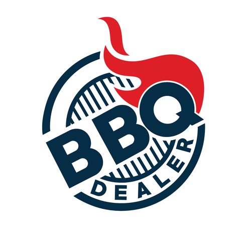 Dealership design with the title 'Logo for BBQ Dealer.'