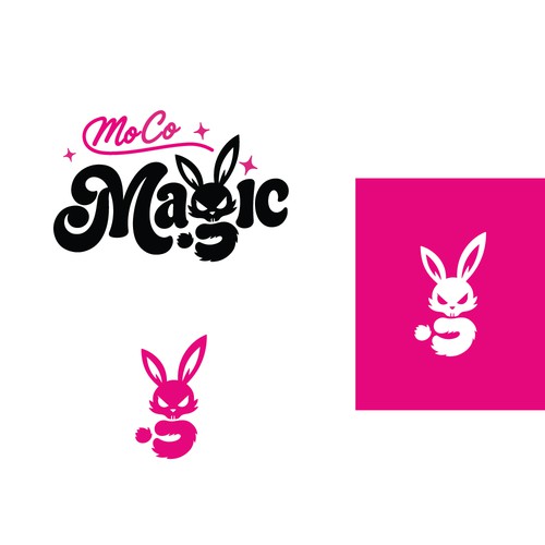 Bad bunny logo with the title 'MoCo Magic'