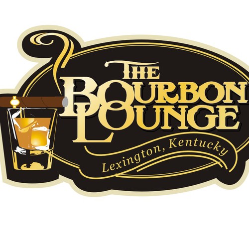 Bourbon logo with the title 'The Bourbon Lounge'