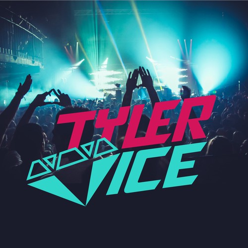 DJ logo with the title 'Create a Word Mark for Rising EDM DJ/Producer'