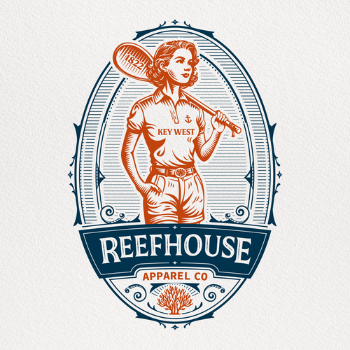 Victorian logo with the title 'KEY WEST logo'