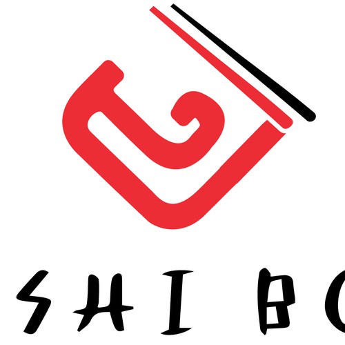 Adobe creative cloud logo with the title 'The Sushi Box'