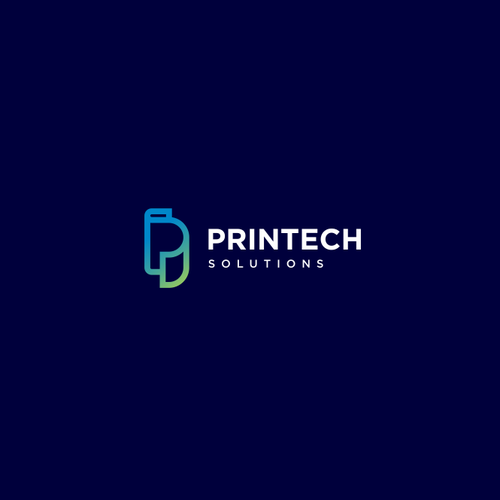 Printing logo with the title 'Printech Solution'
