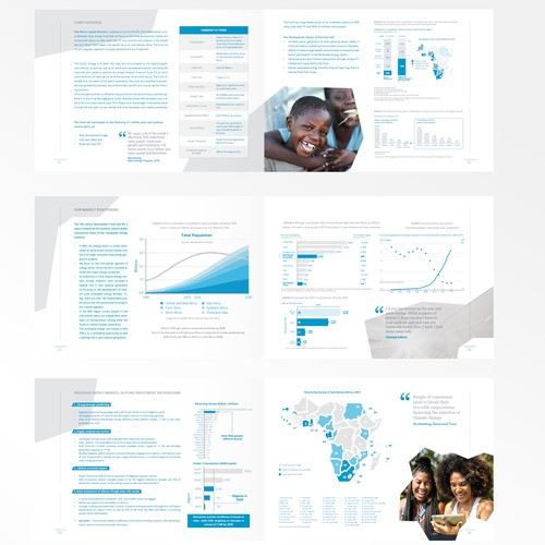 Solar energy design with the title 'Brochure for Pan Africa'