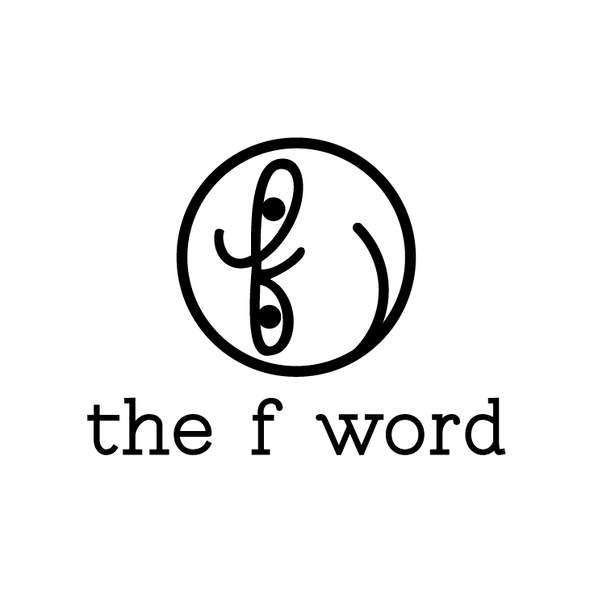 Word logo with the title 'The f word'