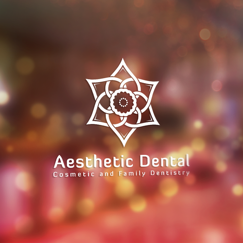 Symmetrical logo with the title 'Logo concept for Aesthetic Dental'