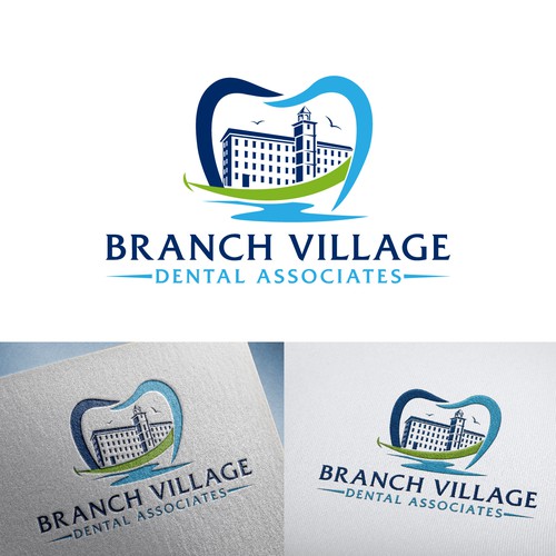 Mill logo with the title 'Branch Village Dental Associates'
