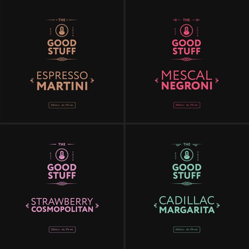 Drink brand with the title 'Logo & Brand Identity'