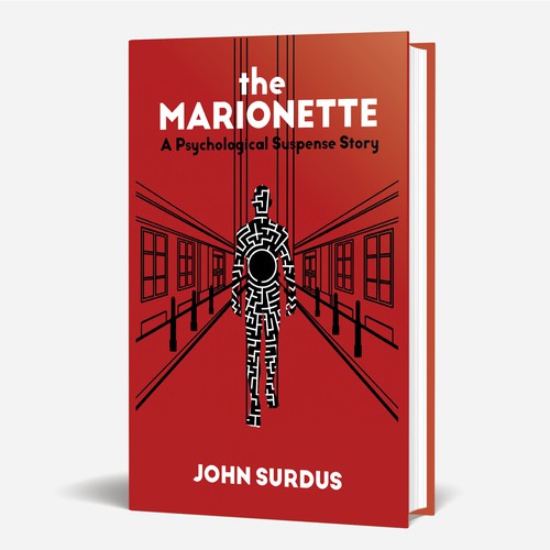 Geometric book cover with the title 'Psychological Suspense Book Stroy'