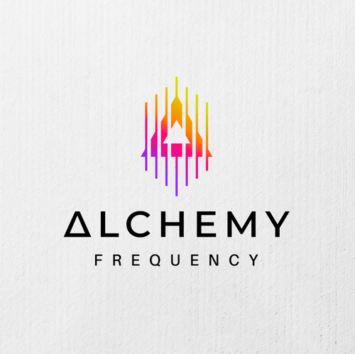 Abstract design with the title 'ALCHEMY FREQUENCY'