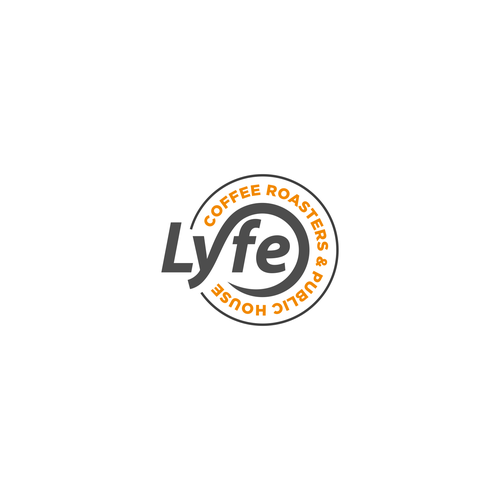 Coffee roaster logo with the title 'lyfe'