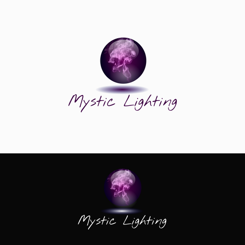Light logo with the title 'Winning design for lighting spheres producer'