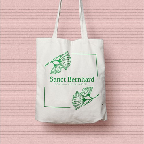 Green artwork with the title 'Herbal shop'