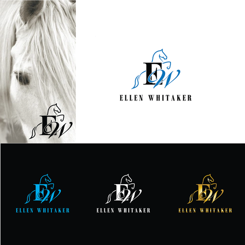 Equestrian logo with the title 'FOR SALE - Logo for horse pro show jumper'