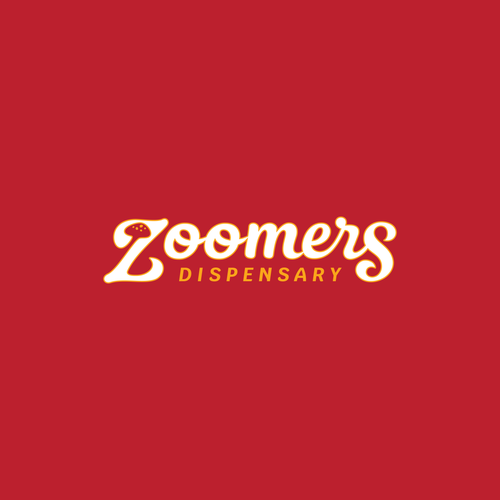Dispensary design with the title 'Zoomer's Dispensary Logo'