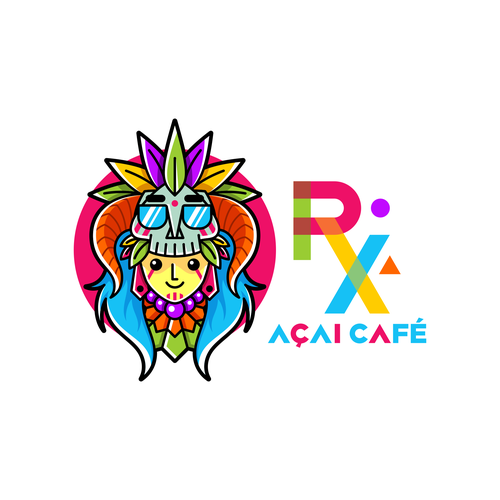 Lady design with the title 'Cool Logo for Acai Cafe'