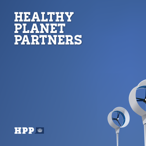 Renewable energy design with the title 'Cool desktop background for company computers!'