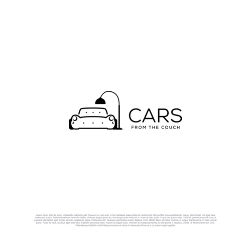 Lamp logo with the title 'Logo for Cars from the couch'