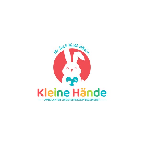 Bunny logo with the title 'Playful Pictorial Logo Concept for home child care'