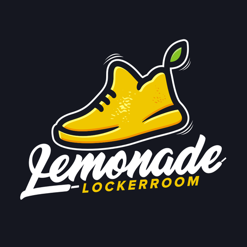 Sneaker design with the title 'Lemonade Lockerroom'