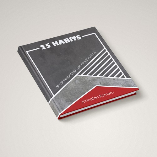 Concrete design with the title 'A bold and contemporary book cover'